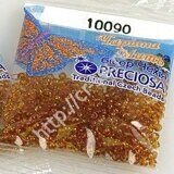 Бисер Preciosa, цв. 10090 - Коричневый, 10/0, Круглый , 5г