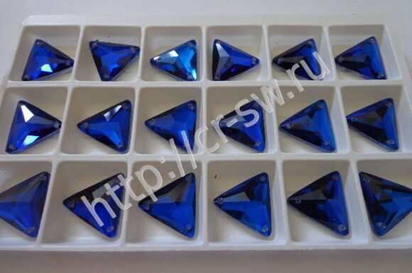 Пришивные стразы DMC треугольник  Capri Blue